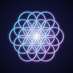 QuantaSync logo — the Flower of Life